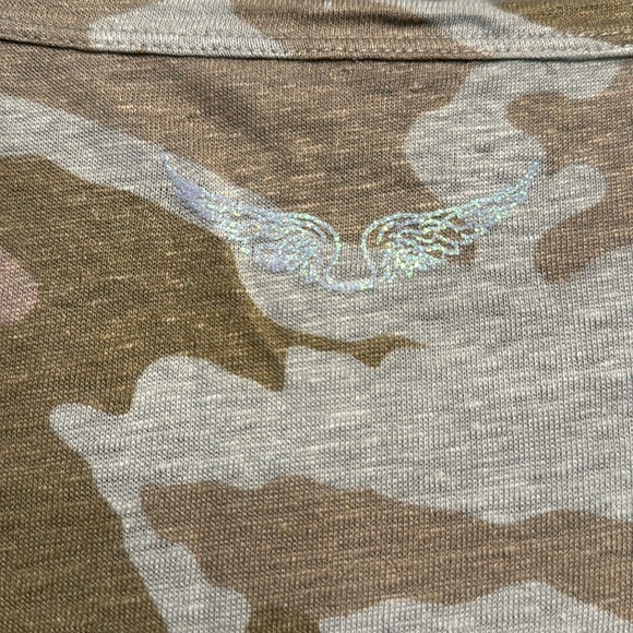 Zadig & Voltaire camouflage long sleeve t-shirt size small - Picture 5 of 5